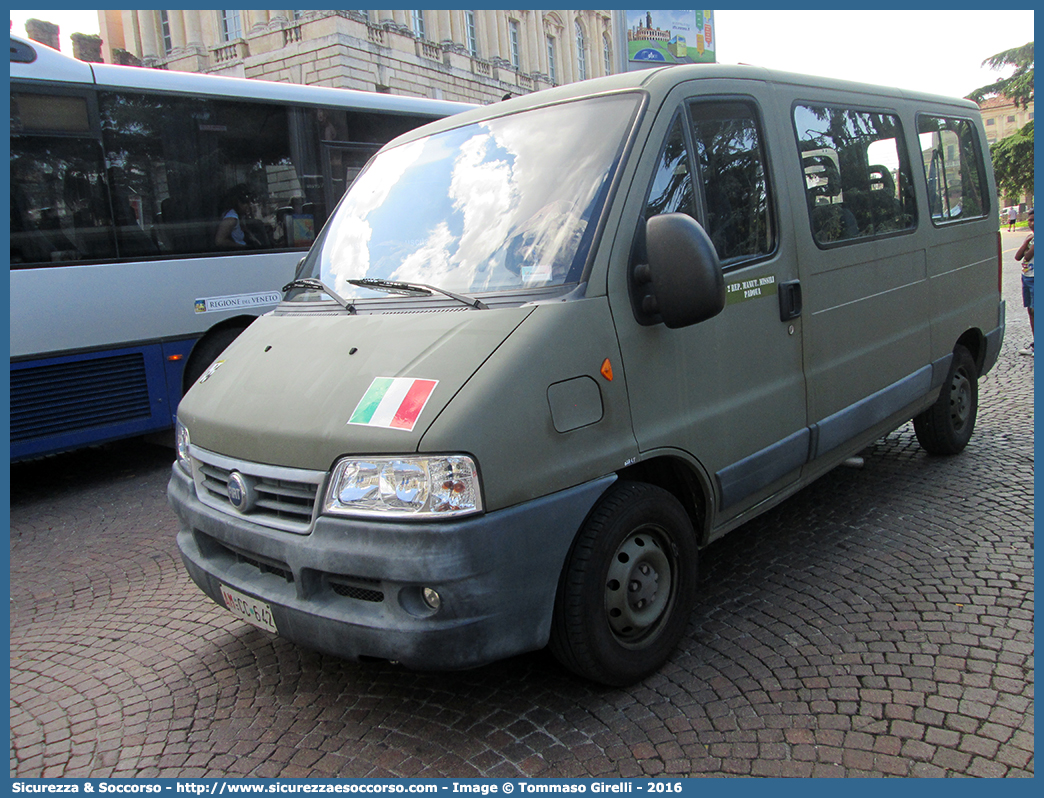 AM CC642
Aeronautica Militare Italiana
Fiat Ducato II serie restyling
2° Rep. Manut. Missili Padova
Parole chiave: AMI;A.M.I.;Aeronautica;Militare;Italiana;Fiat;Ducato