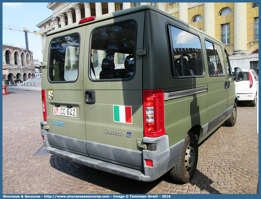 AM CC642
Aeronautica Militare Italiana
Fiat Ducato II serie restyling
2° Rep. Manut. Missili Padova
Parole chiave: AMI;A.M.I.;Aeronautica;Militare;Italiana;Fiat;Ducato