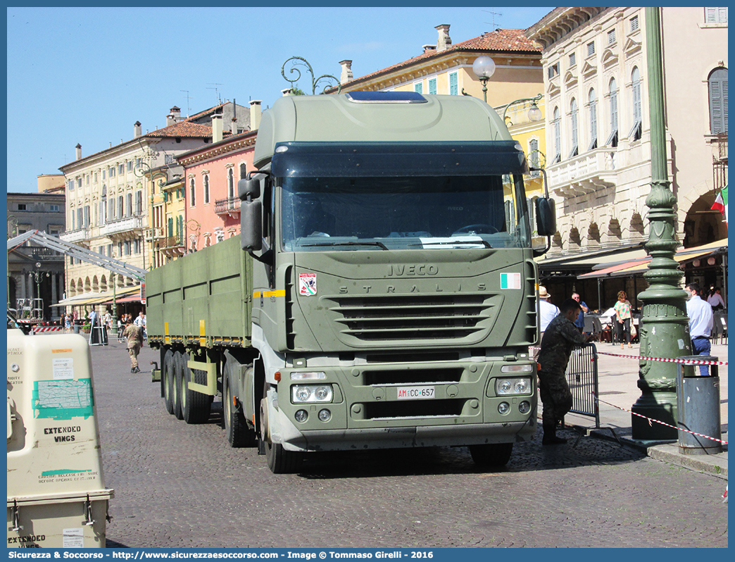 AM CC657
Aeronautica Militare Italiana
Iveco Stralis AS440S48 I serie
Parole chiave: AMI;A.M.I.;Aeronautica;Militare;Italiana;Iveco;Stralis;AS440S48