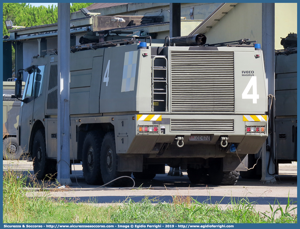 AM CC674
Aeronautica Militare Italiana
Servizio Antincendio
Iveco Magirus Dragon X6 TA
Parole chiave: AMI;A.M.I.;Aeronautica;Militare;Italiana;Servizio;Antincendio;Iveco;Magirus;Dragon;x6;TA