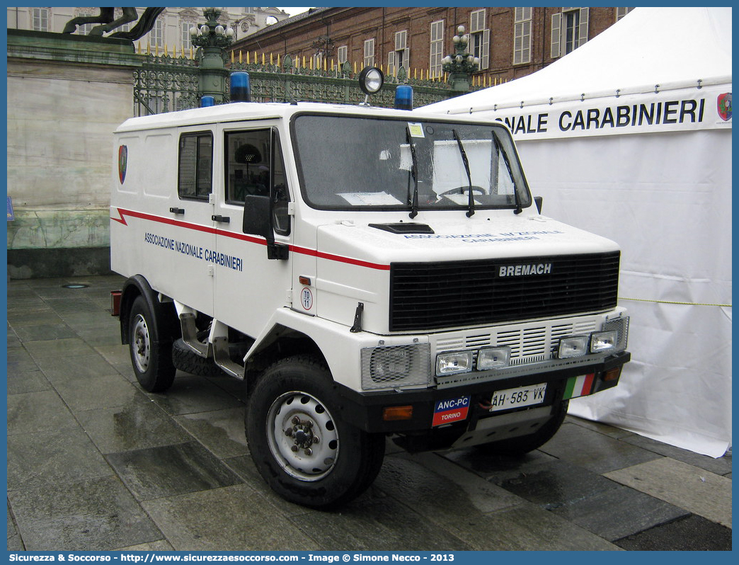 -
Associazione Nazionale Carabinieri
Torino
Bremach GR35 4x4
Parole chiave: ANC;A.N.C.;Associazione;Nazionale;Carabinieri;Bremach;GR35;4x4;Torino