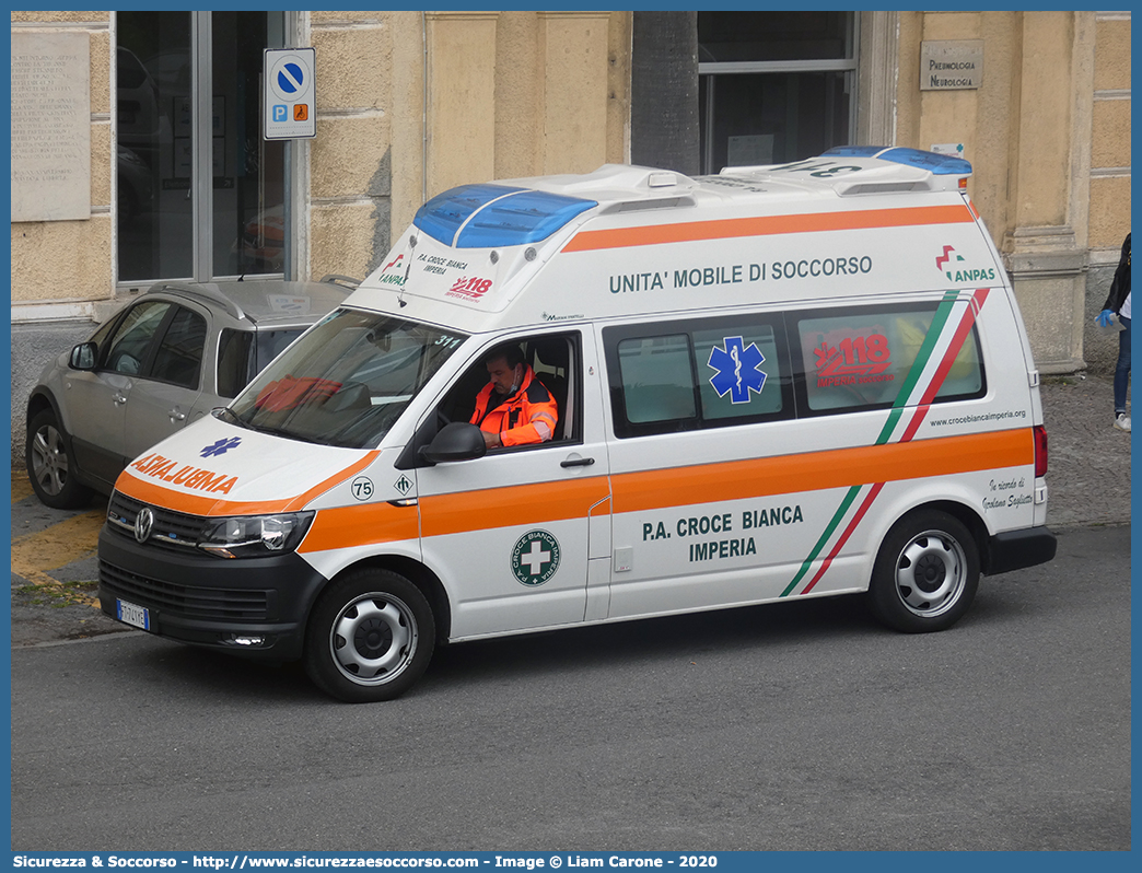 75/311
P.A. Croce Bianca Imperia
Volkswagen Transporter T6
Allestitore Mariani Fratelli S.r.l.
Parole chiave: P.A.;PA;Croce;Bianca;Imperia;Ambulanza;Autoambulanza;Volkswagen;Transporter;T6;Mariani Fratelli