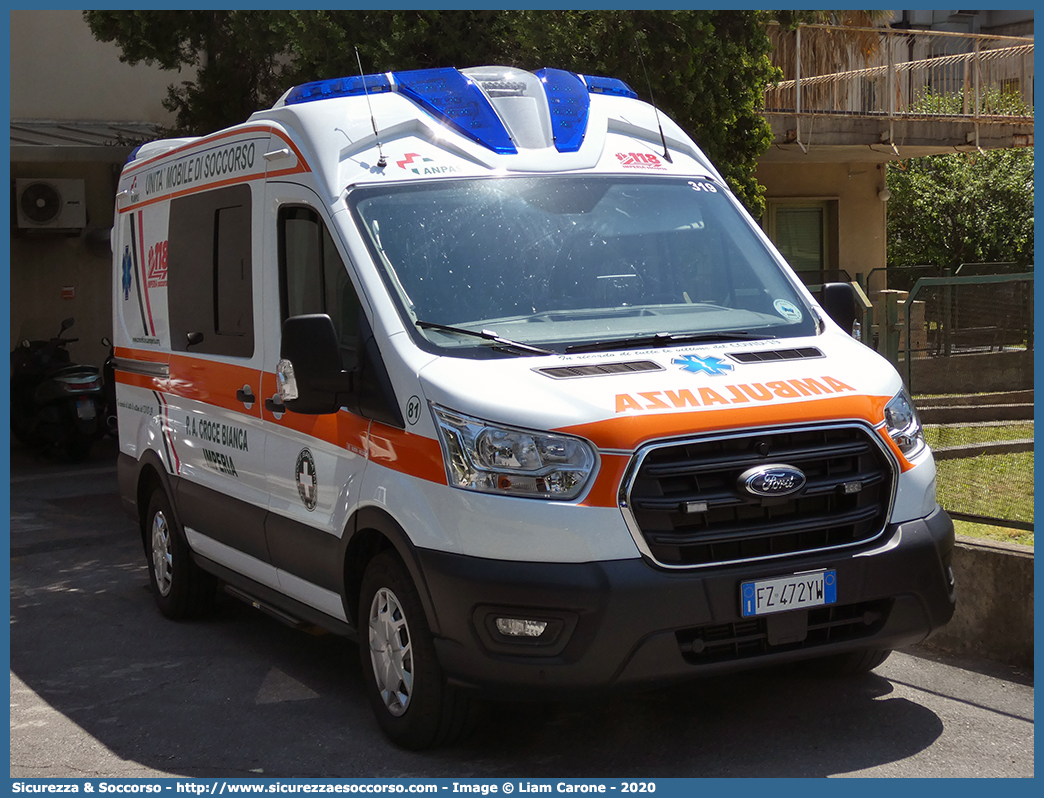 81/319
P.A. Croce Bianca Imperia
Ford Transit IV serie
Allestitore Alessi e Becagli S.n.c.
Parole chiave: P.A.;PA;Croce;Bianca;Imperia;Ambulanza;Autoambulanza;Ford;Transit;Alessi e Becagli