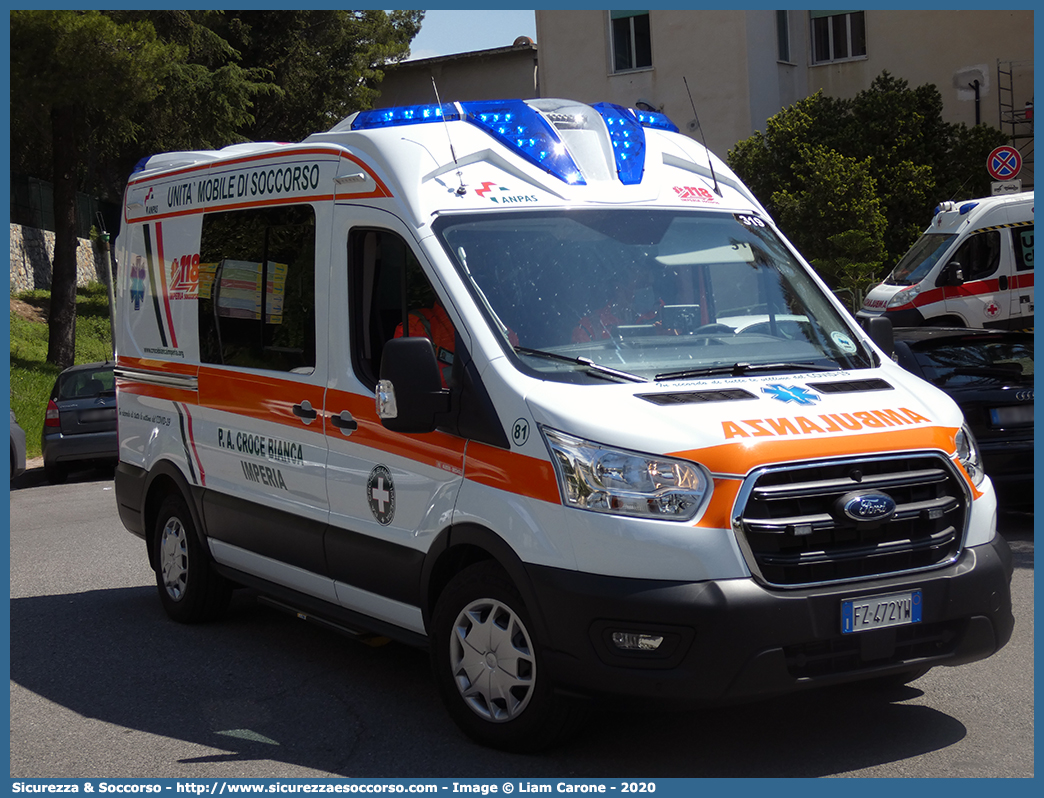 81/319
P.A. Croce Bianca Imperia
Ford Transit IV serie
Allestitore Alessi e Becagli S.n.c.
Parole chiave: P.A.;PA;Croce;Bianca;Imperia;Ambulanza;Autoambulanza;Ford;Transit;Alessi e Becagli