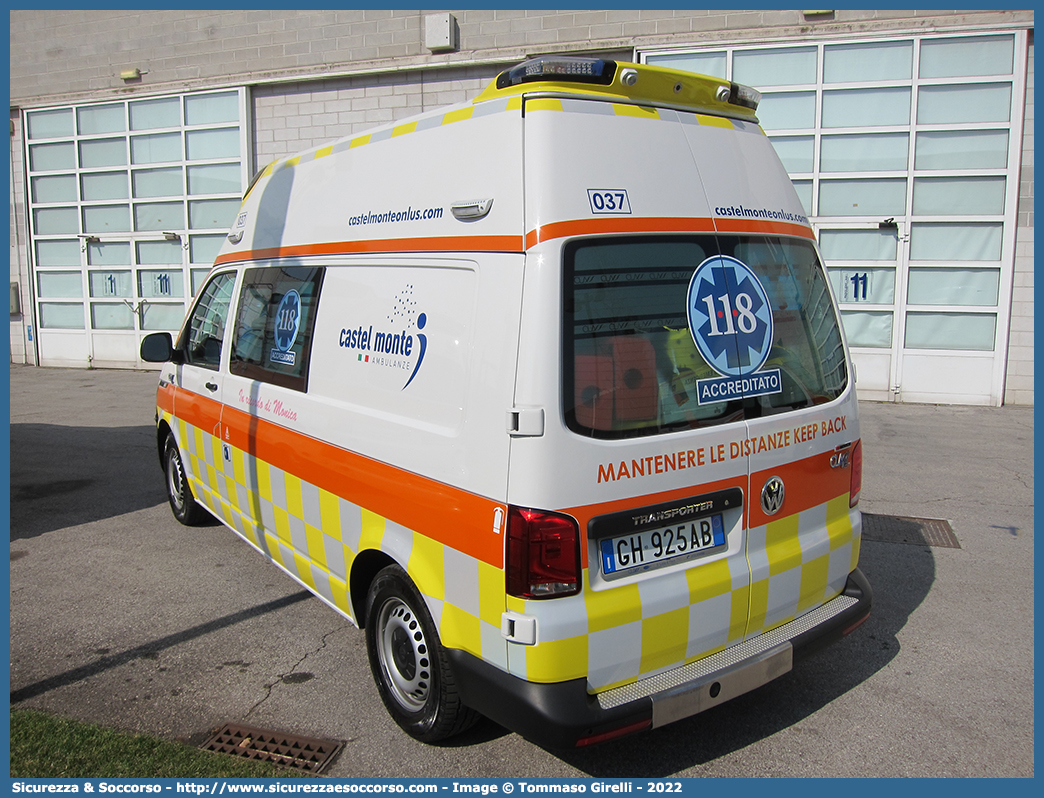 037
Castel Monte Soc. Coop. Onlus
Volkswagen Transporter T6
Allestitore Class S.r.l.
Parole chiave: CastelMonte;Castel;Monte;Volkswagen;Transporte;T6;Class;Ambulanza;Autoambulanza;Orion