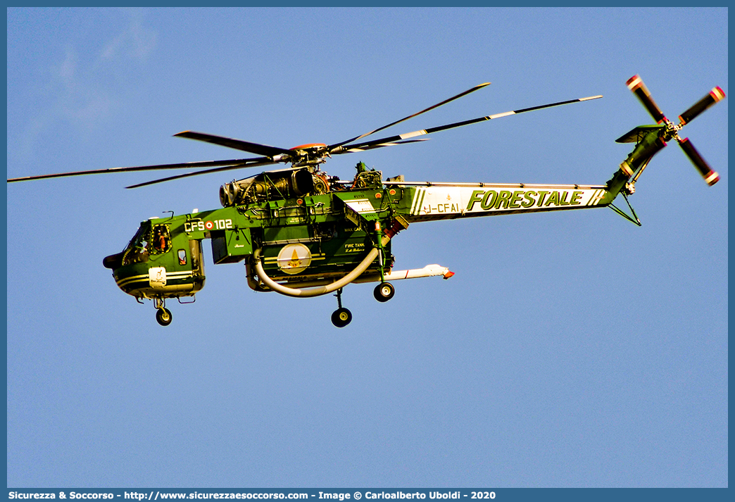 I-CFAI
Corpo Nazionale Vigili del Fuoco
Servizio Aereo
Erickson S64F Air Crane
"Toro Seduto"
Parole chiave: VVF;V.V.F;Corpo;Nazionale;Vigili;del;Fuoco;Servizio;Aereo;Nucleo;Elicotteri;Erickson;S64F;Air;Crane