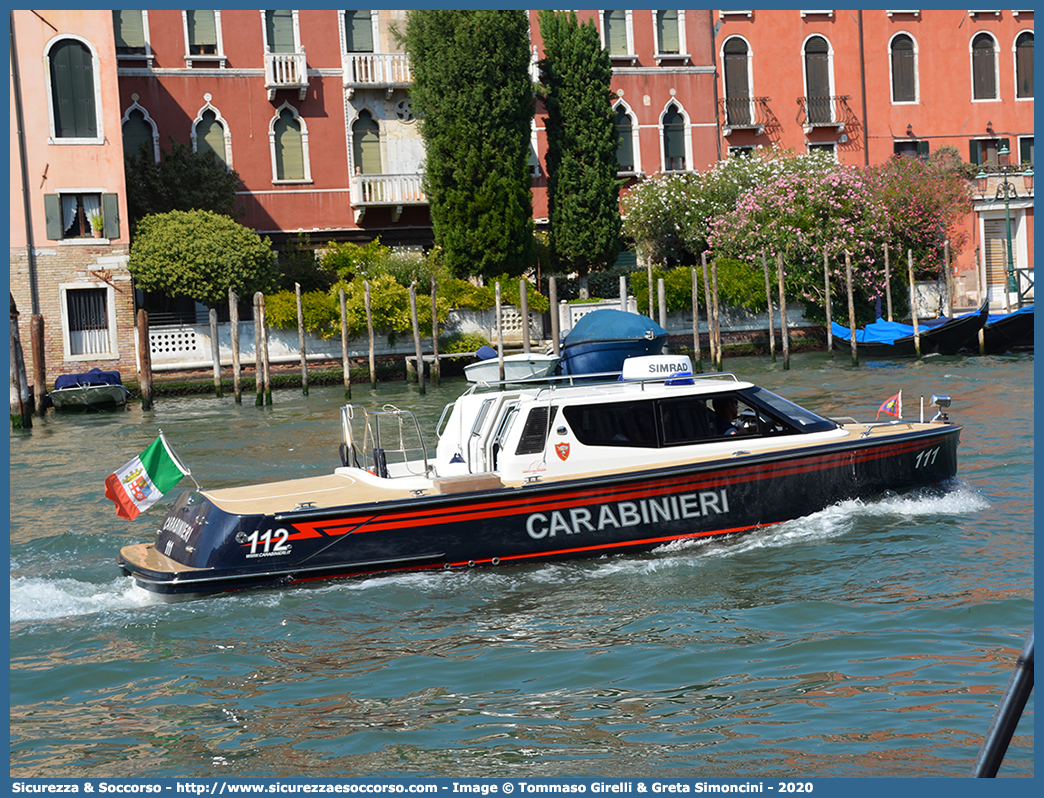 111
Arma dei Carabinieri
Reparto Operativo Nucleo Natanti
Motovedetta Costiera Classe 100
Allestitore Cantiere Motonautico 
S.Pietro di Castello S.r.l.
Parole chiave: CC;C.C.;Arma;Carabinieri;Servizio;Navale;Reparto;Operativo;Nucleo;Natanti;Motovedetta;Costiera;Classe;100