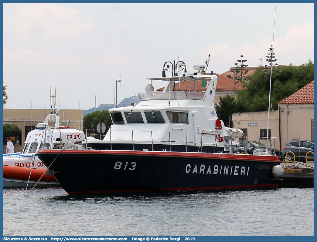 813 "Di Bonaventura"
Arma dei Carabinieri
Servizio Navale	
Motovedetta d'Altura Classe 800
Parole chiave: CC;C.C.;Arma;Carabinieri;Servizio;Navale;Motovedetta;Altura;Classe;800;813;Di Bonaventura