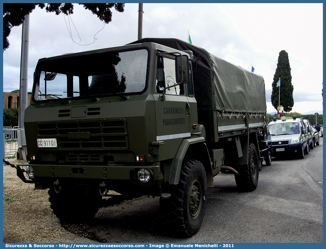 CC 911DI
Arma dei Carabinieri
1° Reggimento Carabinieri "Tuscania"
Iveco ACM 90
Parole chiave: CC;C.C.;Arma;dei;Carabinieri;Reggimento;Paracadutisti;Tuscania;Iveco;ACM;90