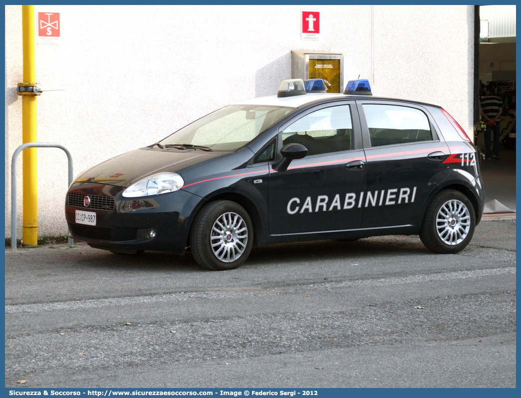 CC CP987
Arma dei Carabinieri
Fiat Grande Punto
Parole chiave: CC;C.C.;Arma;dei;Carabinieri;Fiat;Grande;Punto