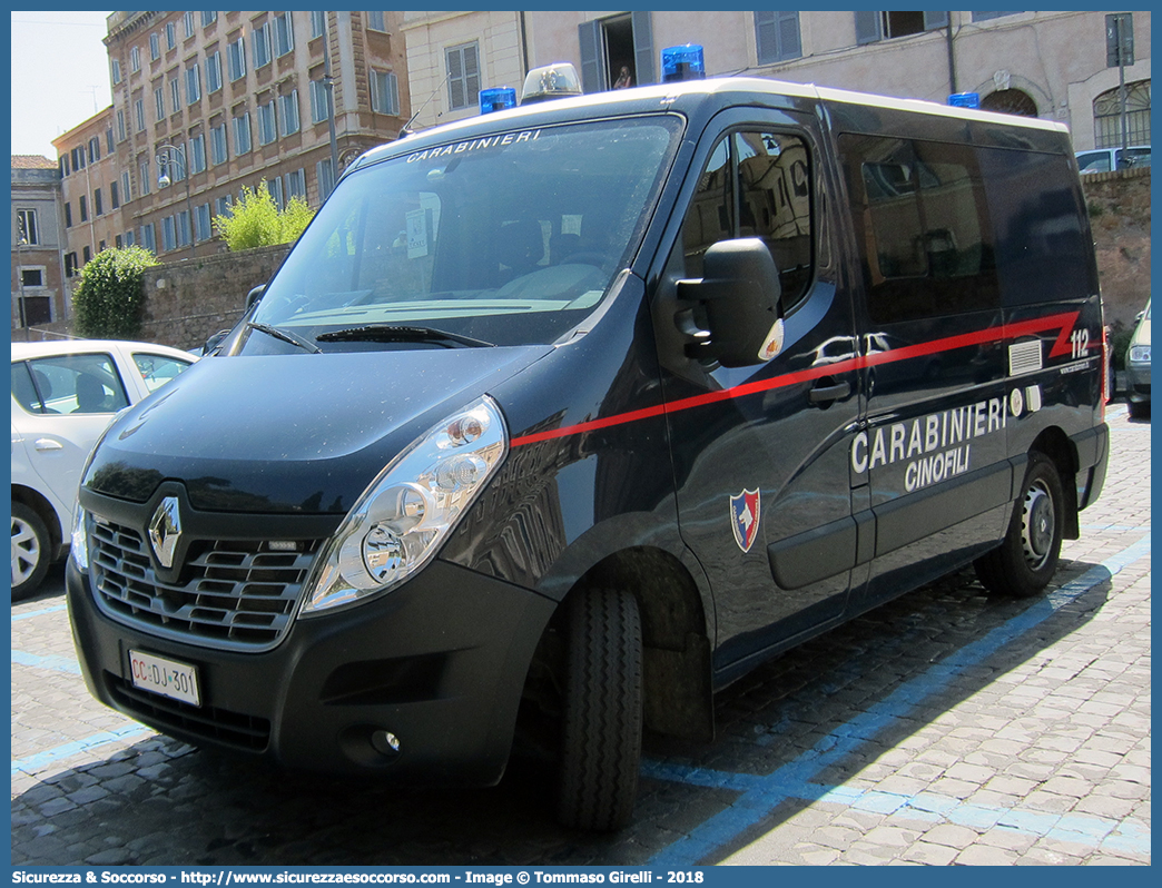 CC DJ301
Arma dei Carabinieri
Centro e Nuclei Cinofili
Renault Master IV serie
Allestitore Focaccia Group S.r.l.
Parole chiave: CC;C.C.;Arma;Carabinieri;Centro;Nuclei;Nucleo;Cinofili;Renault;Master;Focaccia