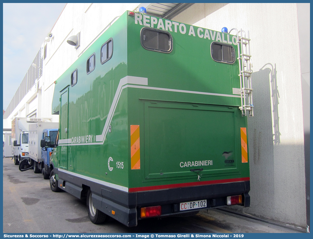 CC DP102
Arma dei Carabinieri
Comando Unità per la Tutela Forestale, 
Ambientale e Agroalimentare
Iveco Daily 50C15 III serie
Parole chiave: CC;C.C.;Arma;dei;Carabinieri;Comando;Unità;per;la;Tutela;Forestale;Ambientale;Agroalimentare;Iveco;Daily;50C15