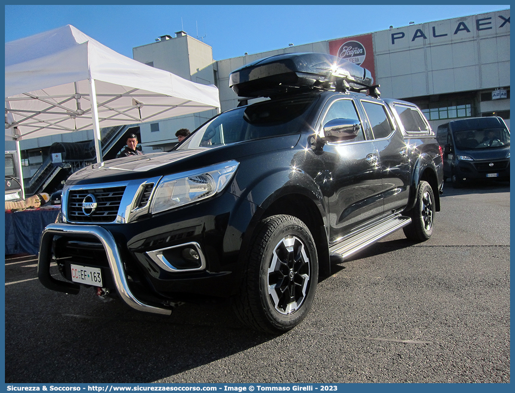 CC EF163
Arma dei Carabinieri
7° Reggimento Carabinieri "Trentino-Alto Adige"
Nissan Navara III serie
Parole chiave: CC;C.C.;Arma;dei;Carabinieri;7°;Reggimento;Carabinieri;Trentino;Alto Adige;Nissan;Navara