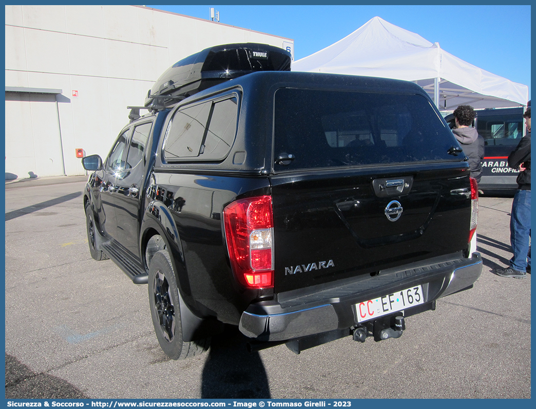 CC EF163
Arma dei Carabinieri
7° Reggimento Carabinieri "Trentino-Alto Adige"
Nissan Navara III serie
Parole chiave: CC;C.C.;Arma;dei;Carabinieri;7°;Reggimento;Carabinieri;Trentino;Alto Adige;Nissan;Navara