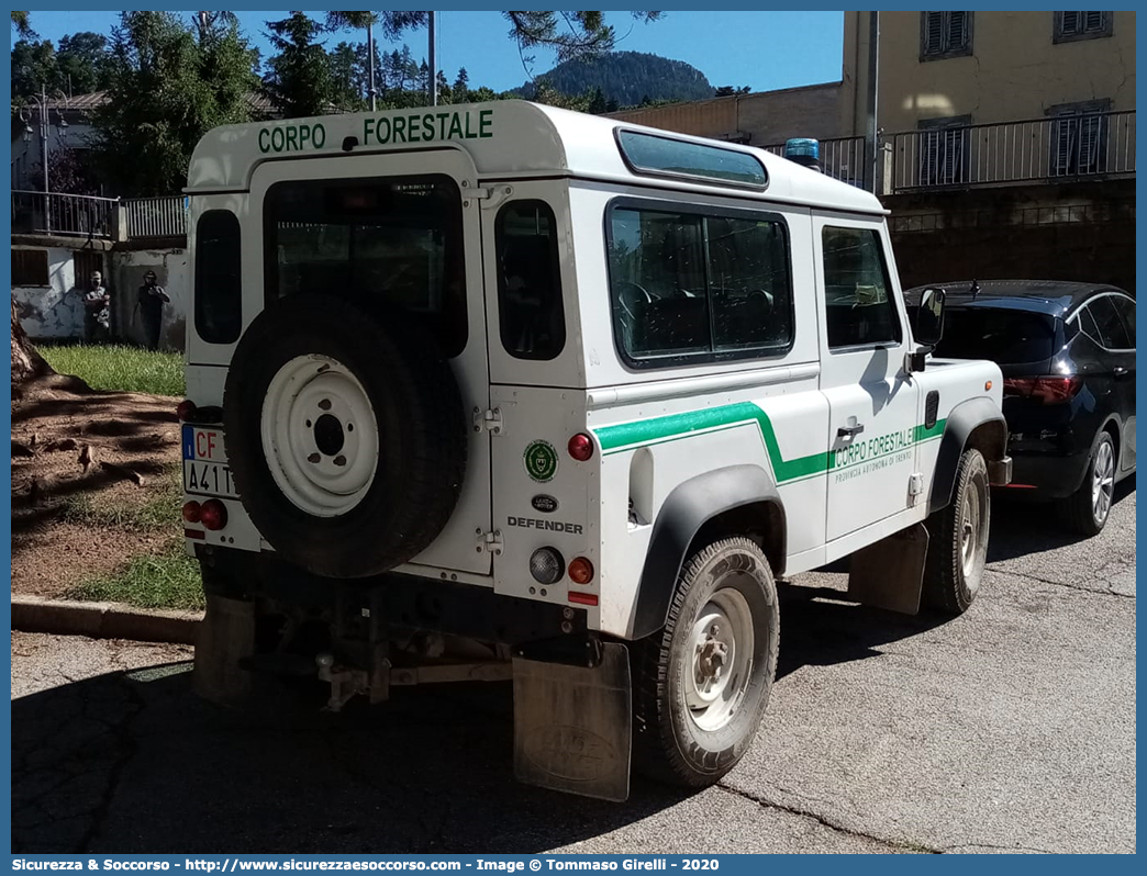 CF A41TN
Corpo Forestale
Provincia Autonoma di Trento
Land Rover Defender 90
Parole chiave: CF;C.F.;TN;Corpo;Forestale;Trento;Trentino;Land;Rover;Defender;90