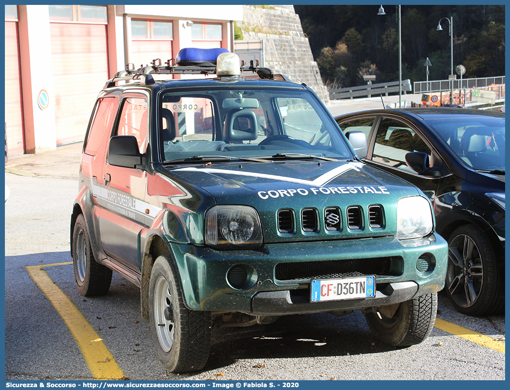 CF D36TN
Corpo Forestale
Provincia Autonoma di Trento
Suzuki Jimny
Parole chiave: CF;C.F.;TN;Corpo;Forestale;Trento;Suzuki;Jimny