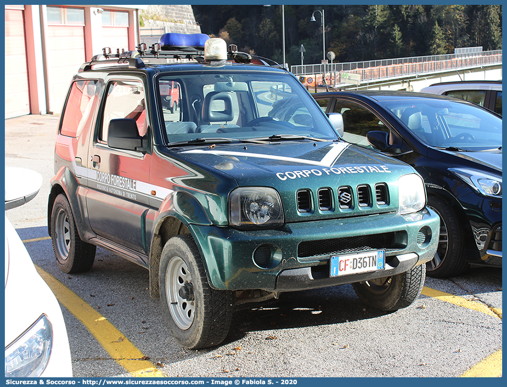 CF D36TN
Corpo Forestale
Provincia Autonoma di Trento
Suzuki Jimny
Parole chiave: CF;C.F.;TN;Corpo;Forestale;Trento;Suzuki;Jimny