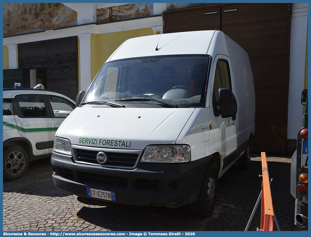 CF E75TN
Corpo Forestale
Provincia Autonoma di Trento
Fiat Ducato II serie restyling
Parole chiave: CF;C.F.;TN;Corpo;Forestale;Trento;Volkswagen;Fiat;Ducato