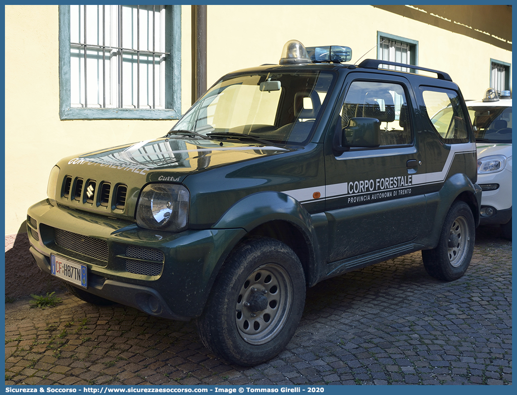 CF H78TN
Corpo Forestale
Provincia Autonoma di Trento
Suzuki Jimny
Parole chiave: CF;C.F.;TN;Corpo;Forestale;Trento;Suzuki;Jimny