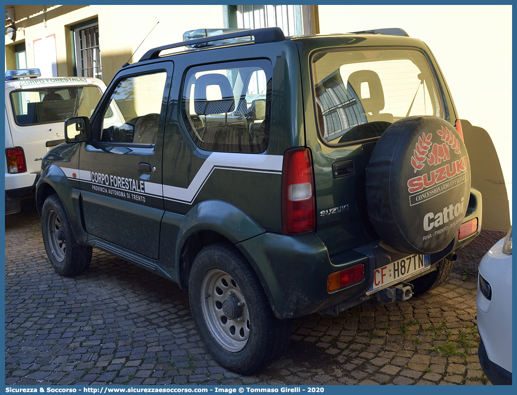 CF H78TN
Corpo Forestale
Provincia Autonoma di Trento
Suzuki Jimny
Parole chiave: CF;C.F.;TN;Corpo;Forestale;Trento;Suzuki;Jimny