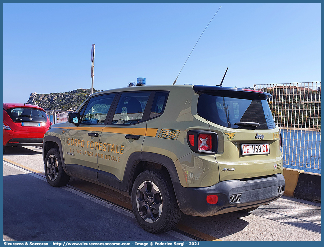 CFva H59 CA
Corpo Forestale
e di Vigilanza Ambientale
Regione Sardegna
Jeep Renegade I serie
Parole chiave: CFVA;C.F.V.A.;Corpo;Forestale;Vigilanza;Ambientale;Sardegna;Jeep;Renegade