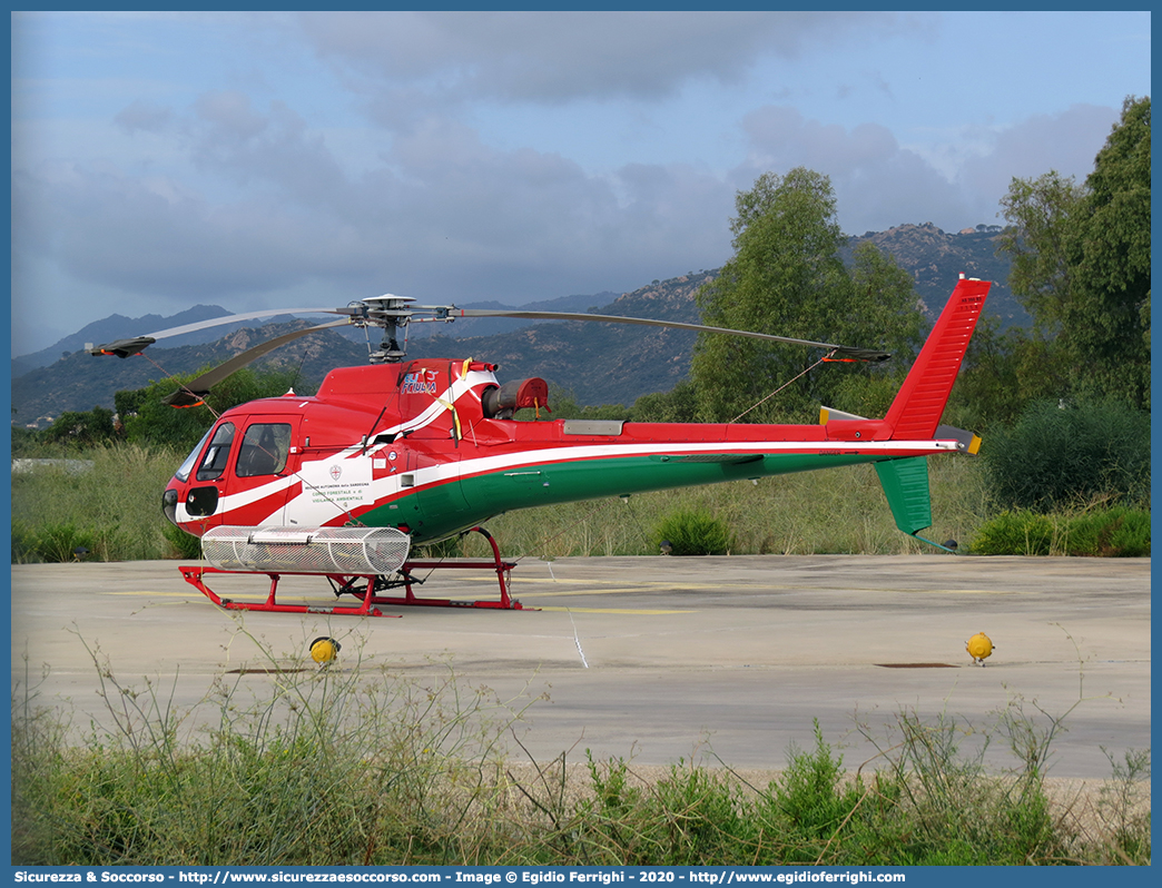 I-ULYA
Corpo Forestale
e di Vigilanza Ambientale
Regione Sardegna
Eurocopter AS350 B3 Ecureuil
Parole chiave: Corpo;Forestale;Vigilanza;Ambientale;Sardegna;CFVA;C.F.V.A.;Eurocopter;AS350 B3;AS350B3;AS350;Ecureuil;I-DAST