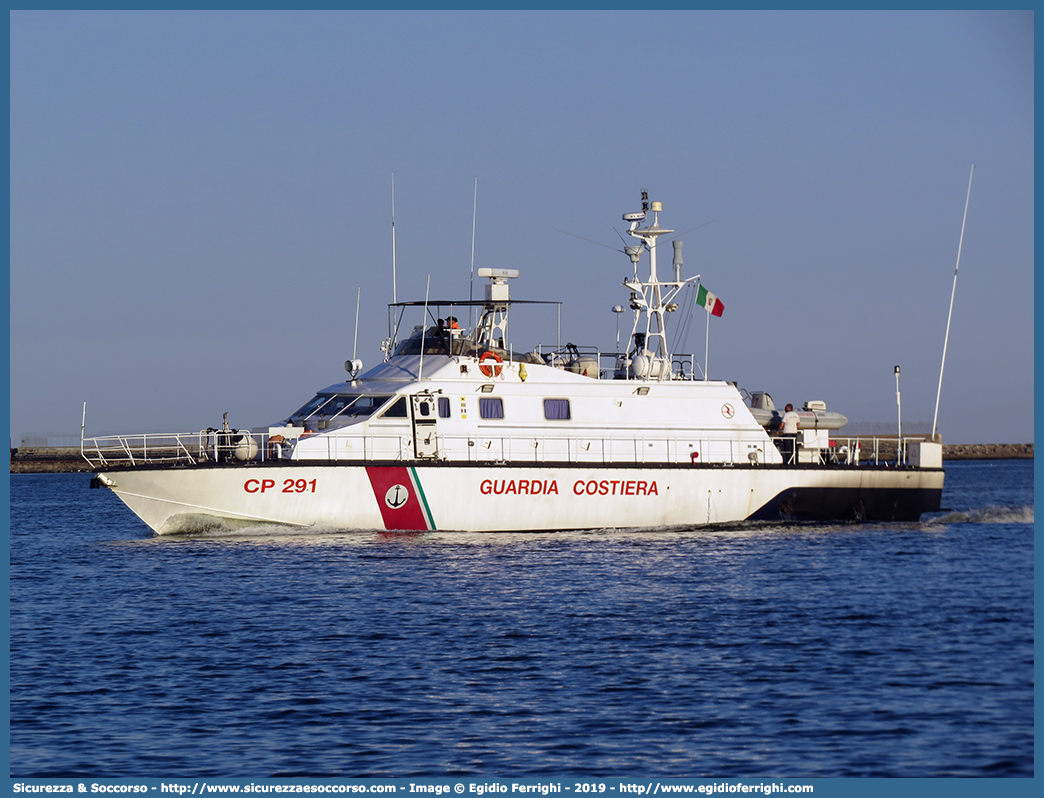 CP 291
Corpo delle Capitanerie di Porto
Guardia Costiera
Vedette Veloci Classe 265
Parole chiave: Guardia;Costiera;Capitaneria;Capitanerie;Porto;Vedetta;Vedette;Veloce;Veloci;Classe;265;CP;C.P.;G.C.;GC