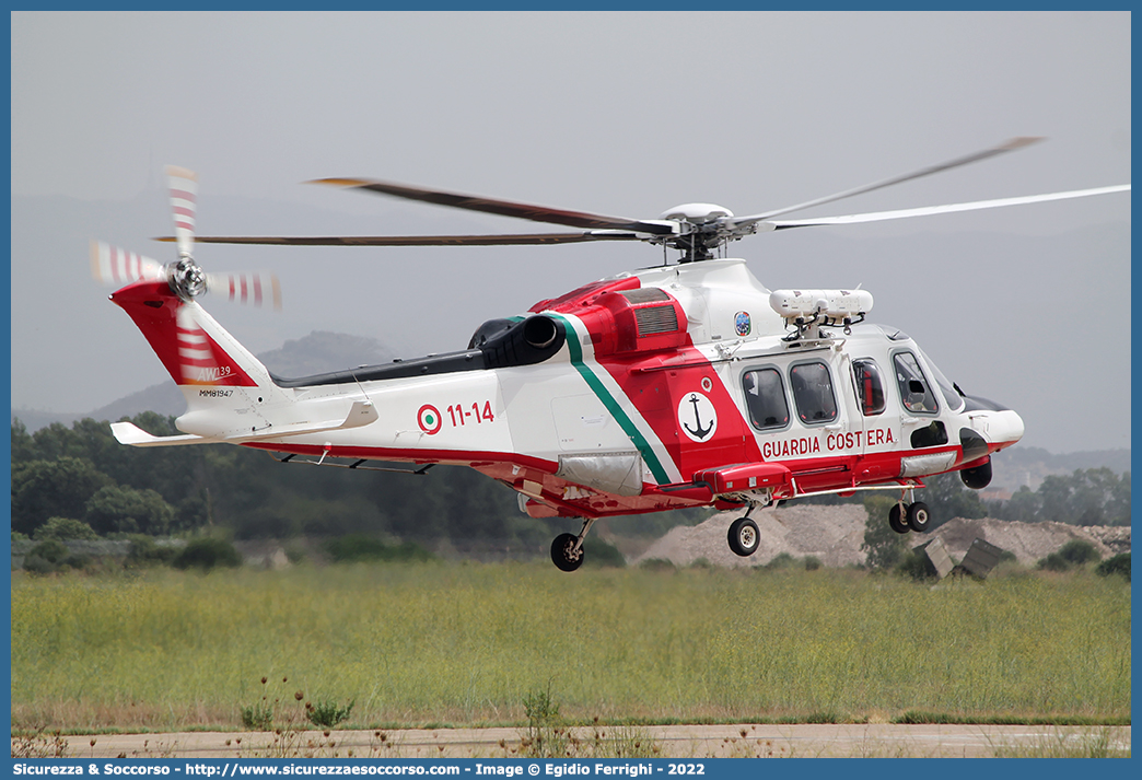 MM81947 / 11-14 "Nemo 14"
Corpo delle Capitanerie di Porto
Guardia Costiera 
Agusta Westland AW139
Parole chiave: CP;C.P.;Guardia;Costiera;Capitaneria;Capitanerie;di;Porto;Agusta;Westland;AW139