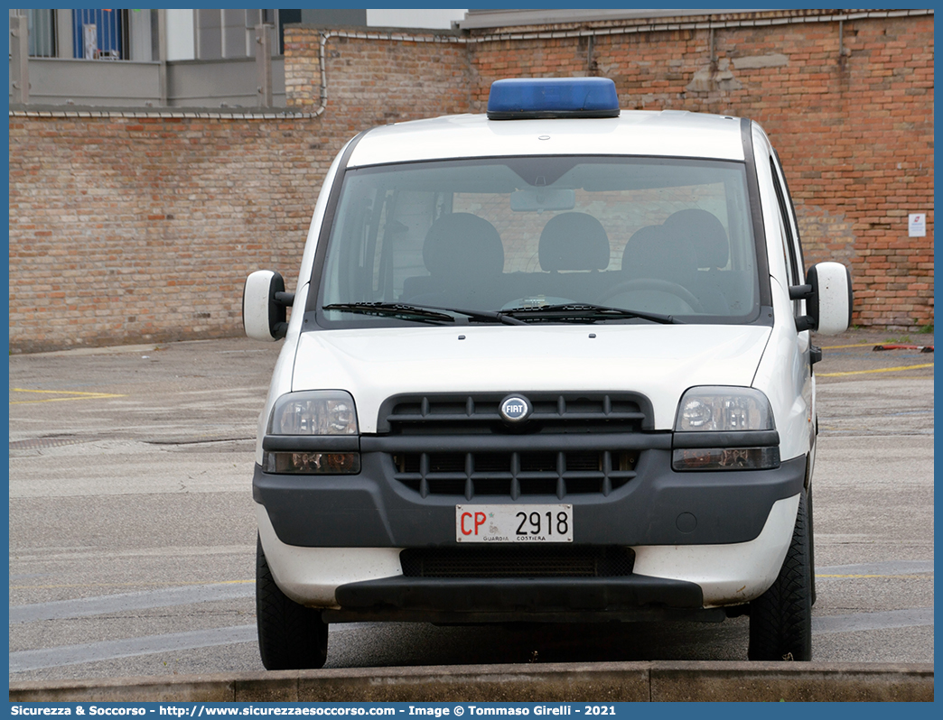 CP 2918
Corpo delle Capitanerie di Porto
Guardia Costiera 
Fiat Doblò I serie
Parole chiave: CP;C.P.;GC;G.C.;Guardia;Costiera;Capitaneria;Capitanerie;di;Porto;Fiat;Doblò;Doblo