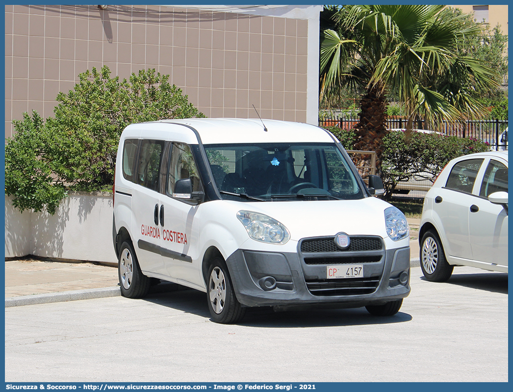 CP 4157
Corpo delle Capitanerie di Porto
Guardia Costiera 
Fiat Doblò II serie
Parole chiave: CP;C.P.;GC;G.C.;Guardia;Costiera;Capitaneria;Capitanerie;Porto;Guardia;Costiera;Fiat;Doblò;Doblo