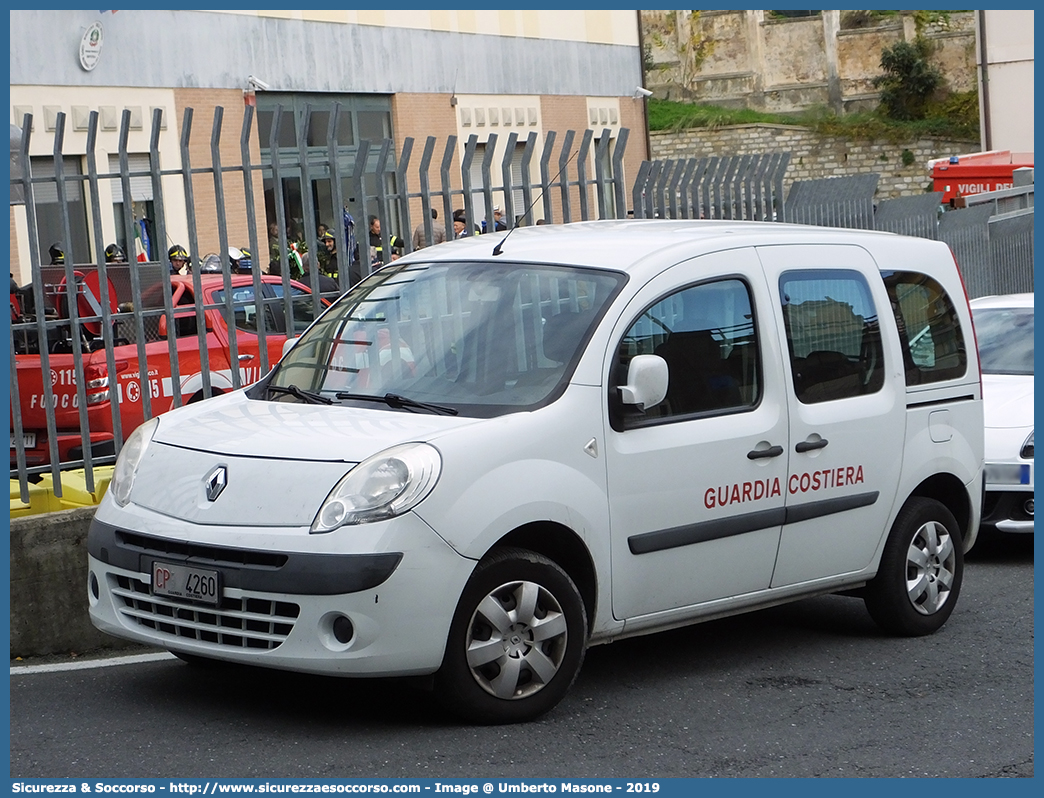 CP 4260
Corpo delle Capitanerie di Porto
Guardia Costiera 
Renault Kangoo III serie
Parole chiave: CP;C.P.;GC;G.C.;Guardia;Costiera;Capitaneria;Capitanerie;di;Porto;Renault;Kangoo