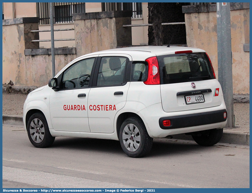 CP 4400
Corpo delle Capitanerie di Porto
Guardia Costiera
Fiat Nuova Panda II serie
Parole chiave: CP;C.P.;GC;G.C.;Guardia;Costiera;Capitaneria;Capitanerie;di;Porto;Fiat;Nuova;Panda