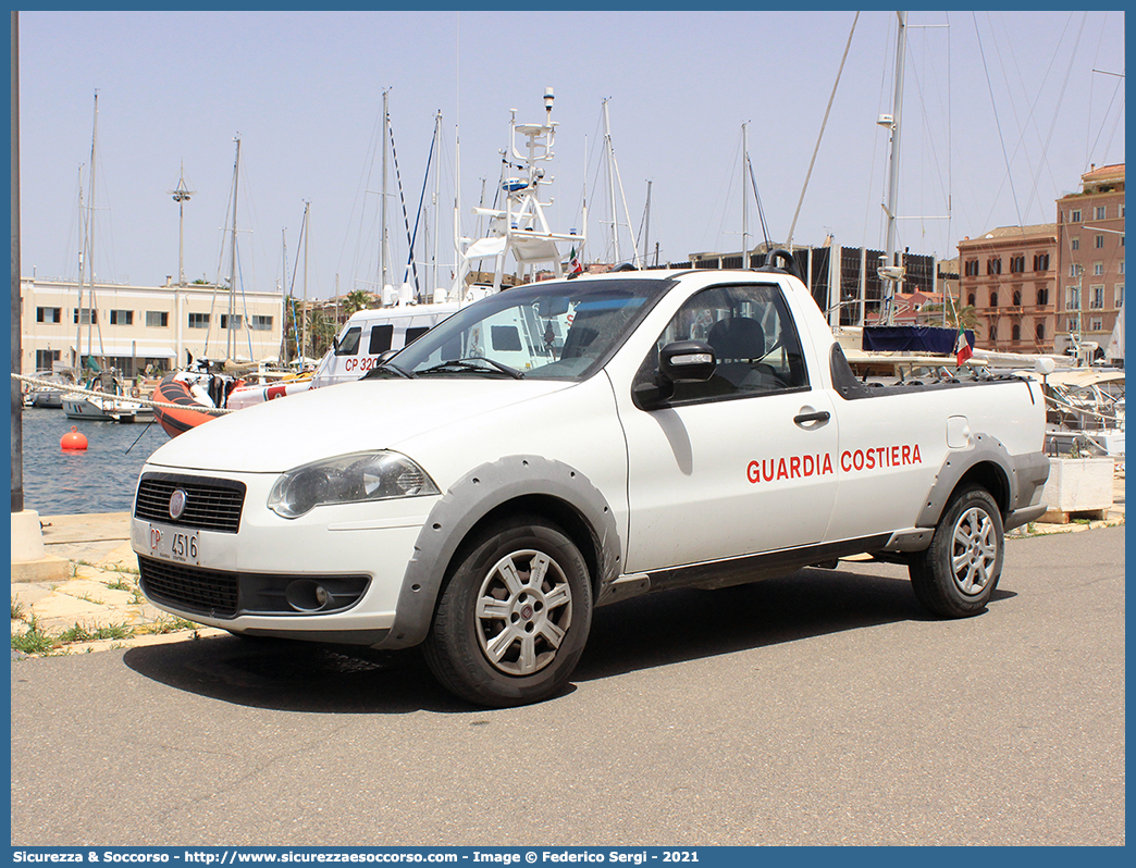 CP 4516
Corpo delle Capitanerie di Porto
Guardia Costiera
Fiat Strada IV serie
Parole chiave: CP;C.P.;GC;G.C.;Guardia;Costiera;Capitaneria;Capitanerie;Porto;Guardia Costiera;Fiat;Strada