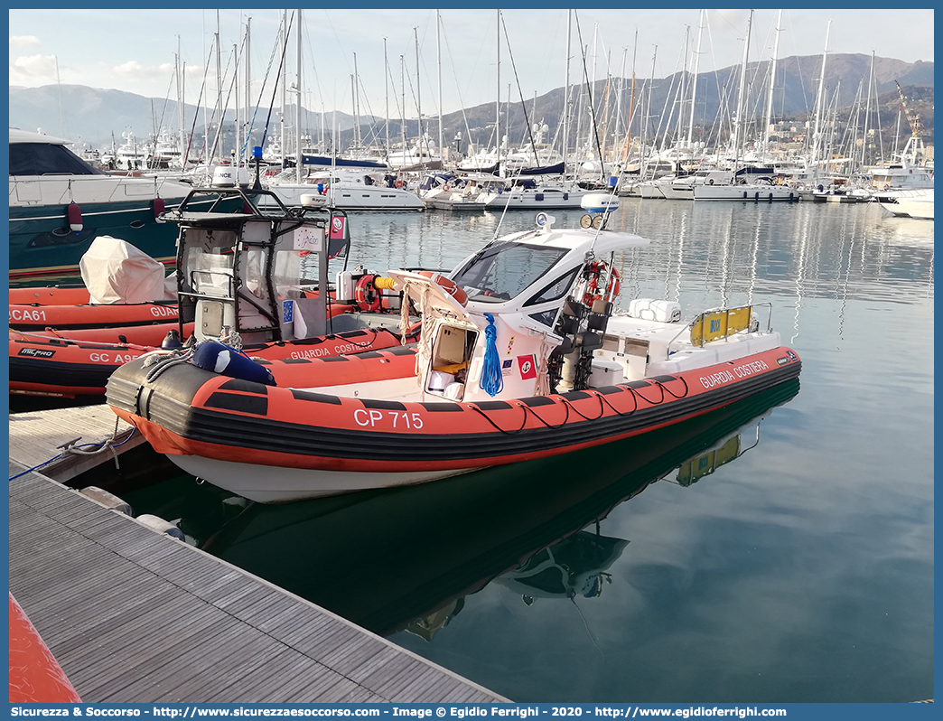 CP 715
Corpo delle Capitanerie di Porto
Guardia Costiera
Vedetta Costiera Classe 713
Arimar Solemar 32
Parole chiave: CP;C.P.;G.C.;GC;Guardia;Costiera;Capitaneria;Capitanerie;Porto;Vedetta;Vedette;Costiera;Costiere;Classe;713;Arimar;Solemar;32