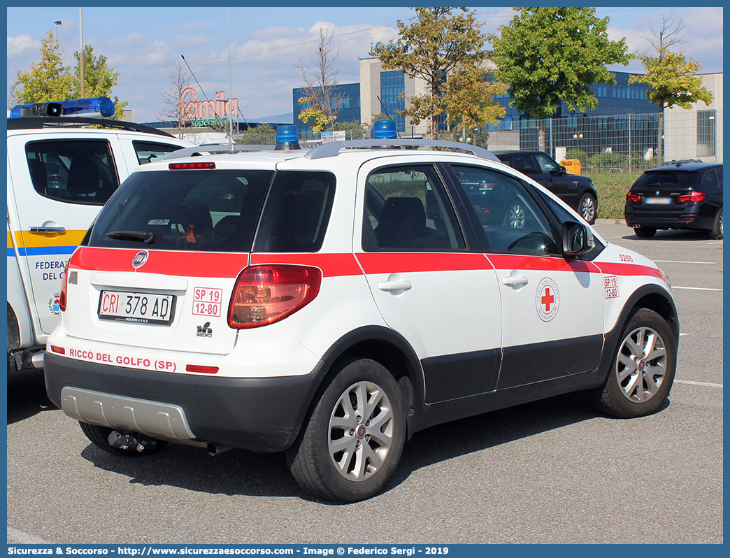 CRI 378AD
Croce Rossa Italiana
Riccò del Golfo (SP)
Fiat Sedici II serie
Allestitore AVS S.a.s.
Parole chiave: CRI;C.R.I.;Croce;Rossa;Italiana;Fiat;Sedici;Riccò;del;Golfo;AVS