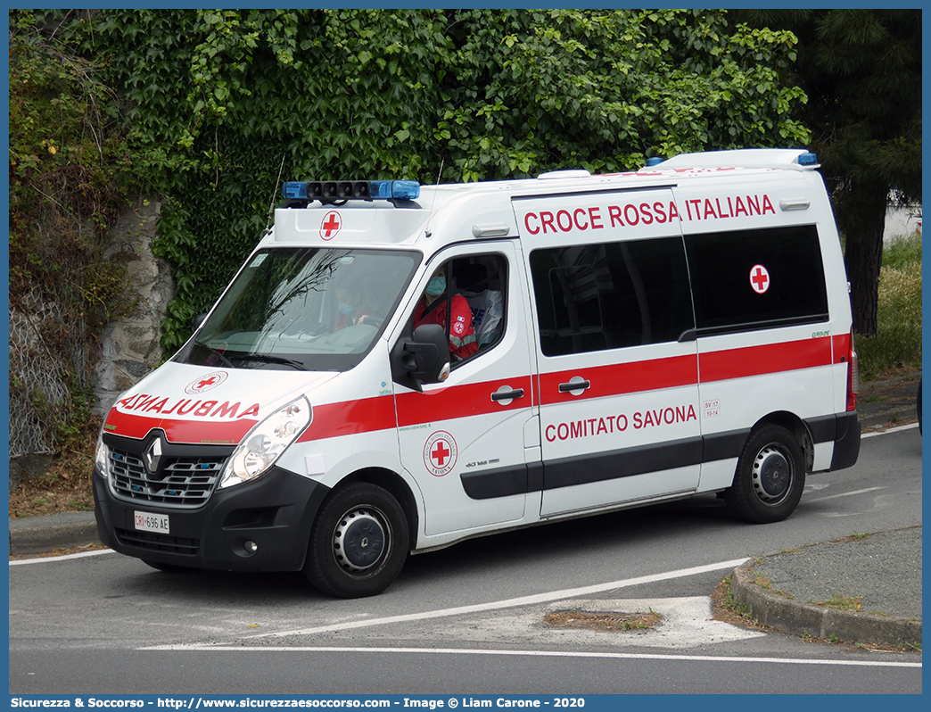 CRI 696AE
Croce Rossa Italiana
Savona
Renault Master IV serie
Allestitore CEVI S.n.c.
Parole chiave: Croce;Rossa;Italiana;CRI;C.R.I.;Ambulanza;Renault;Master;Savona;CEVI;Carrozzeria;Europea