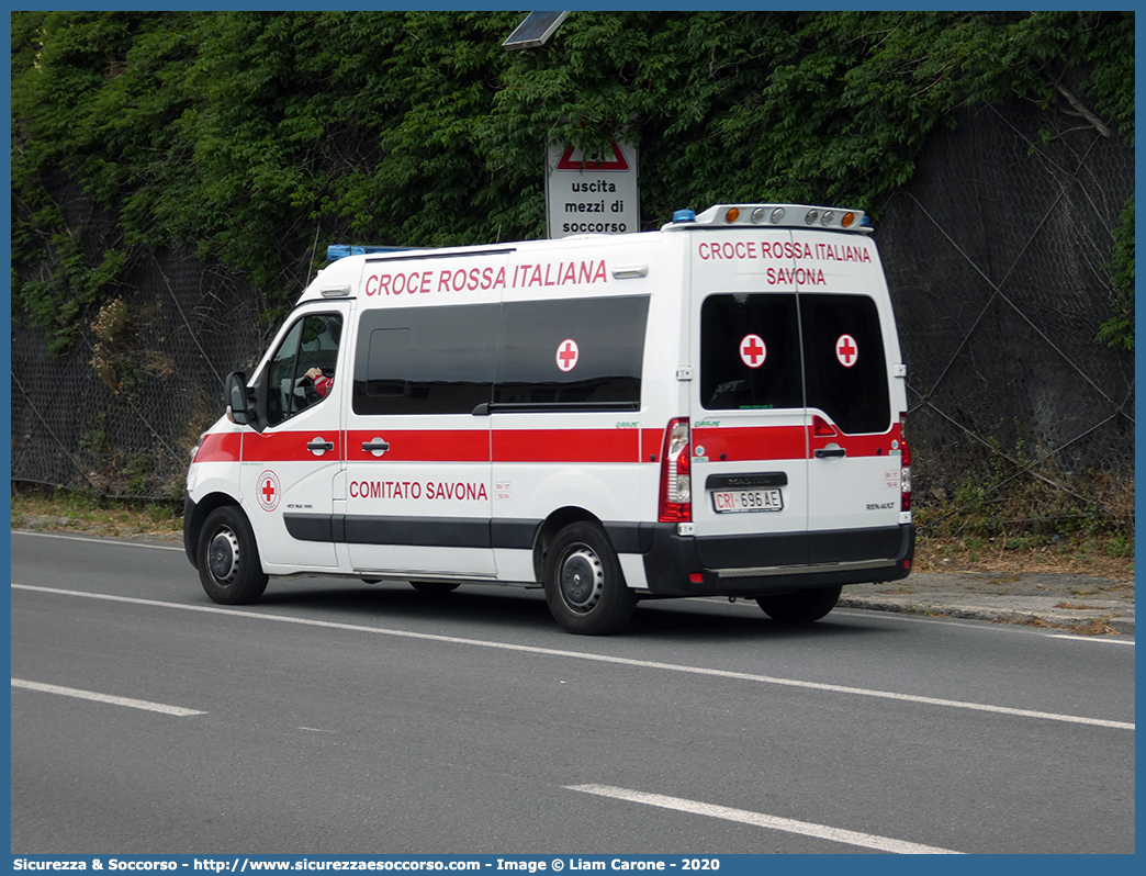 CRI 696AE
Croce Rossa Italiana
Savona
Renault Master IV serie
Allestitore CEVI S.n.c.
Parole chiave: Croce;Rossa;Italiana;CRI;C.R.I.;Ambulanza;Renault;Master;Savona;CEVI;Carrozzeria;Europea