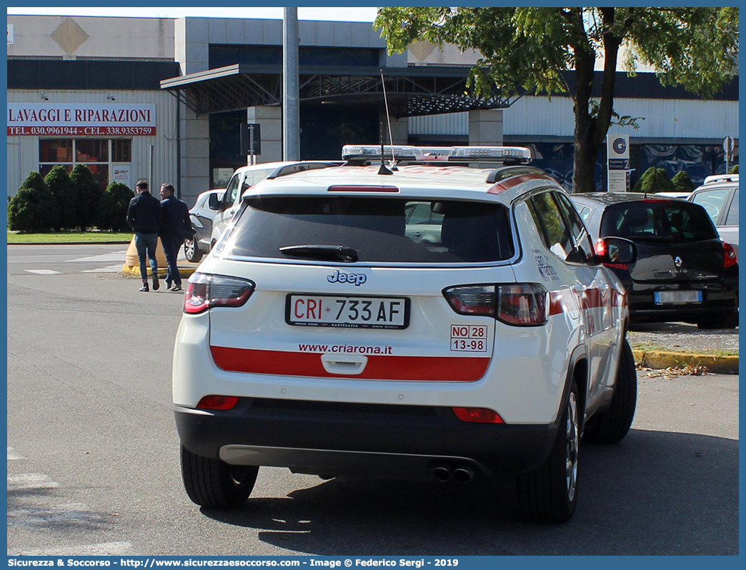 CRI 733AF
Croce Rossa Italiana
Arona (NO)
Jeep Compass II serie
Parole chiave: CRI;C.R.I.;Croce;Rossa;Italiana;Arona;Jeep;Compass