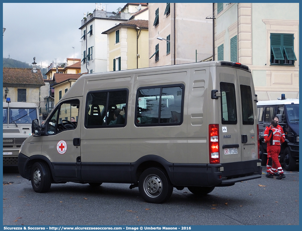 CRI 812AB
Croce Rossa Italiana
Corpo Militare
Iveco Daily 35S14 IV serie restyling
Parole chiave: CRIM;CRI;C.R.I.;C.R.I.M.;Croce;Rossa;Italiana;Corpo;Militare;Daily;35S14