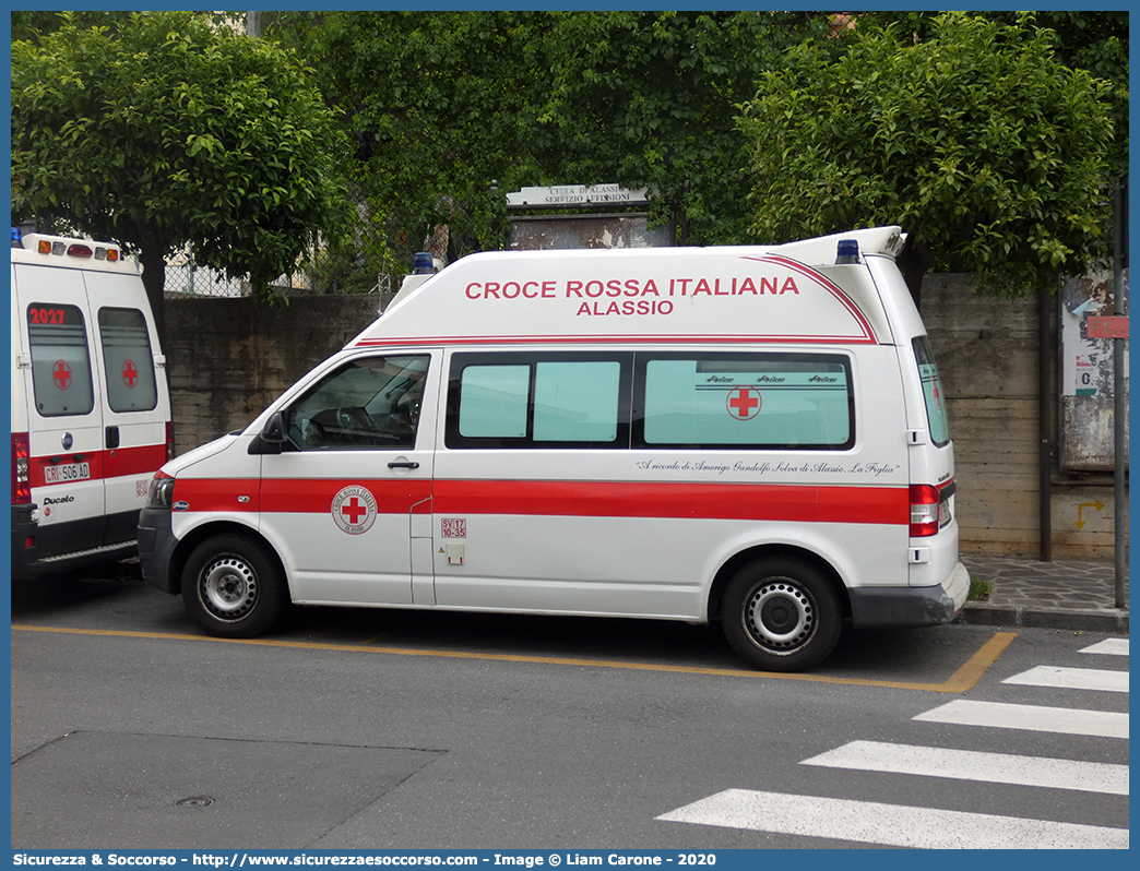 CRI 881AB
Croce Rossa Italiana
Alassio (SV)
Volkswagen Transporter T5 restyling
Allestitore Aricar S.p.A.
Parole chiave: Croce;Rossa;Italiana;CRI;C.R.I.;Ambulanza;Volkswagen;Transporter;T5;T 5;Alassio;Aricar