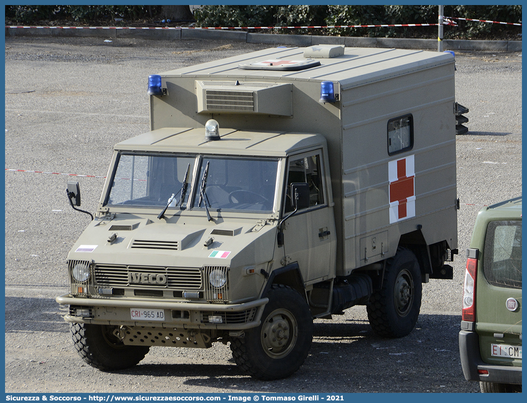 CRI 965AD
Croce Rossa Italiana
Corpo Militare
Iveco VM 90
Allestitore Mussa & Graziano S.r.l.
Parole chiave: CRIM;CRI;C.R.I.;C.R.I.M.;Croce;Rossa;Italiana;Corpo;Militare;Iveco;VM90