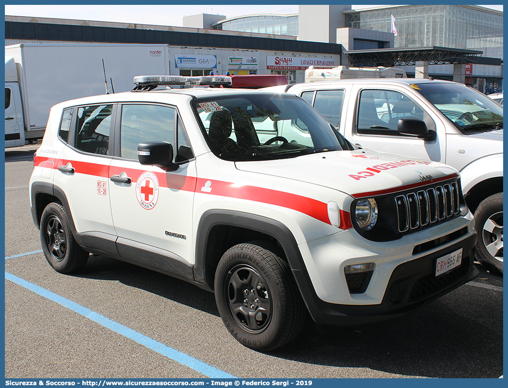 CRI 966AF
Croce Rossa Italiana
Modena
Jeep Renegade I serie
Allestitore Ambitalia S.p.A.
Parole chiave: CRI;C.R.I.;Croce;Rossa;Italiana;Jeep;Renegade;Automedica;Auto medica;Ambitalia;Modena