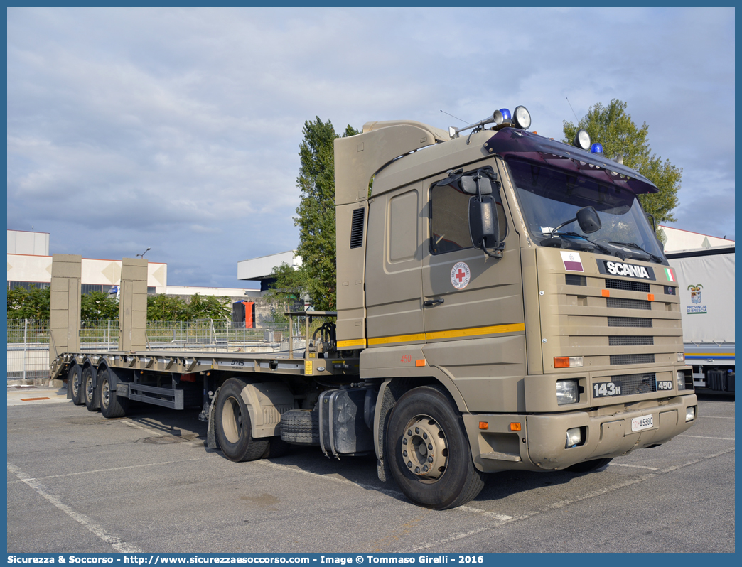 CRI A538C
Croce Rossa Italiana
Corpo Militare
Scania 143H 450
Parole chiave: CRIM;C.R.I.M.;Croce;Rossa;Italiana;Corpo;Militare;Scania;143H;450