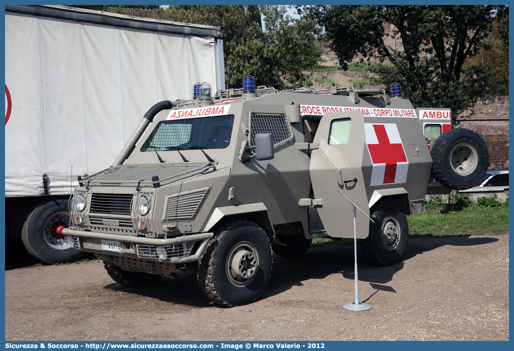 CRI A671A
Croce Rossa Italiana
Corpo Militare
Iveco VM 90P
Allestitore Boneschi S.r.l.
Parole chiave: CRIM;C.R.I.M.;Croce;Rossa;Italiana;Corpo;Militare;Iveco VM 90P;Boneschi