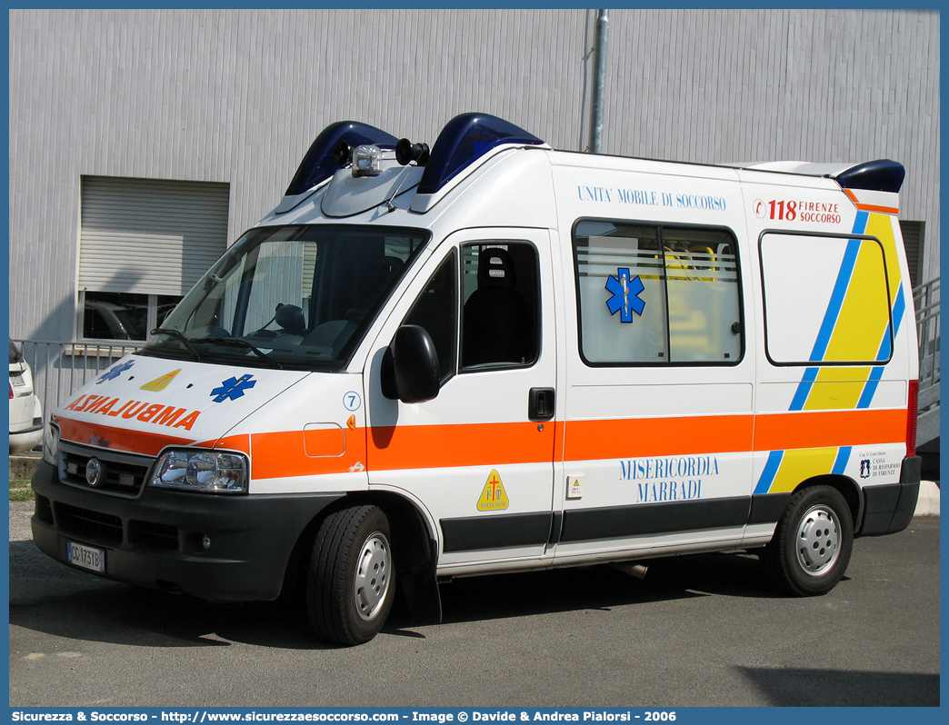 7
Misericordia di Marradi
Fiat Ducato II serie restyling
Allestitore Aricar S.p.A.
Parole chiave: Misericordie;Misericordia;Ambulanza;Autoambulanza;Fiat;Ducato;Aricar;Marradi