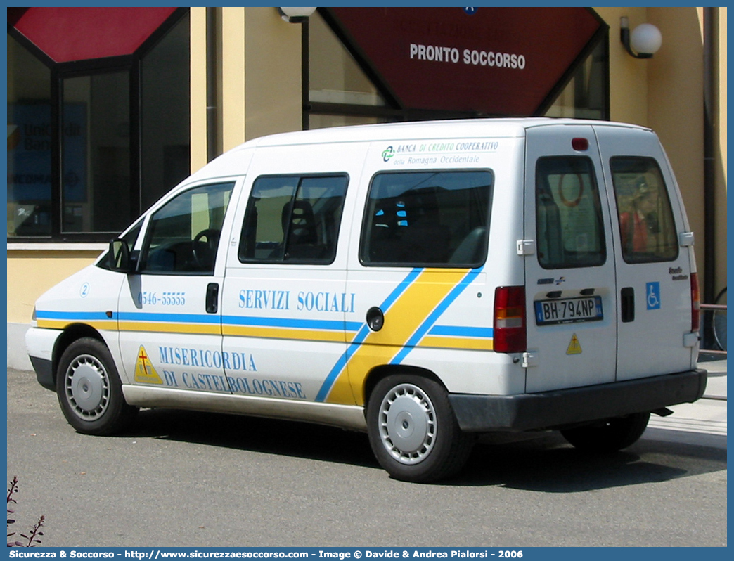 2
Misericordia di Castel Bolognese
Fiat Scudo I serie
Parole chiave: Misericordie;Misericordia;Fiat;Scudo;Castel;Bolognese