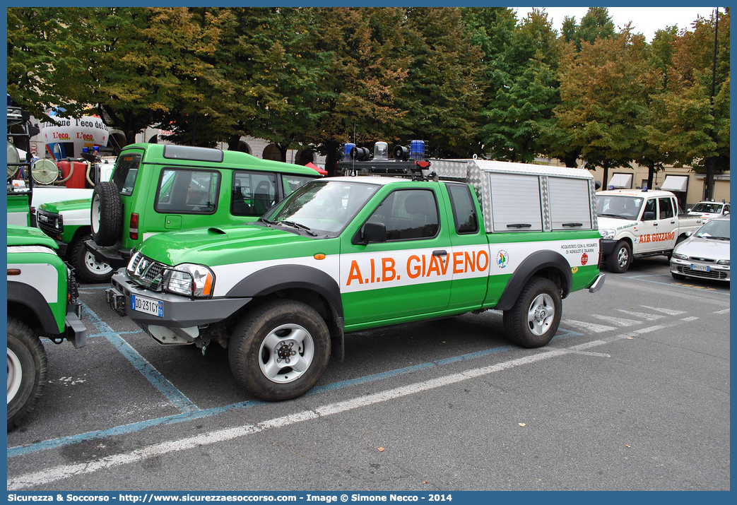 -
Corpo Volontari Antincendi Boschivi
Giaveno (TO)
Nissan Navara I serie restyling
Parole chiave: Corpo;Volontari;Antincendi;Boschivi;AIB;A.I.B.;Piemonte;Giaveno;Nissan;Navara