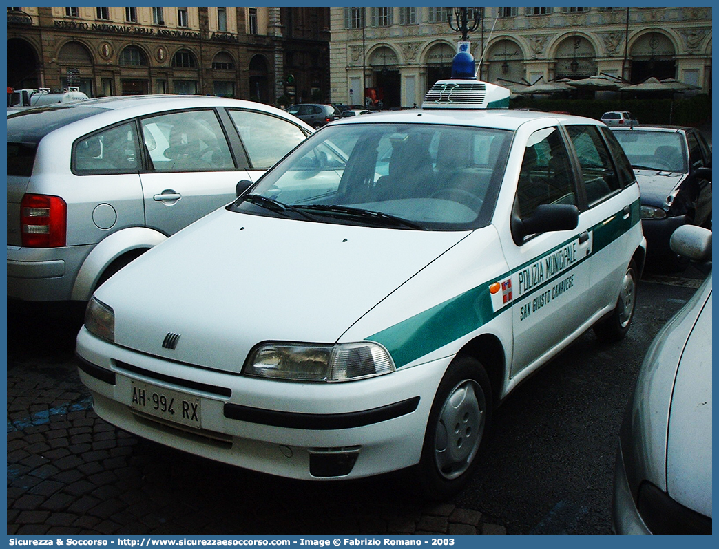 -
Polizia Locale
Comune di San Giusto Canavese
Fiat Punto I serie
Parole chiave: PM;P.M.;PL;P.L.;Polizia;Municipale;Locale;San;Giusto;Canavese;Fiat;Punto