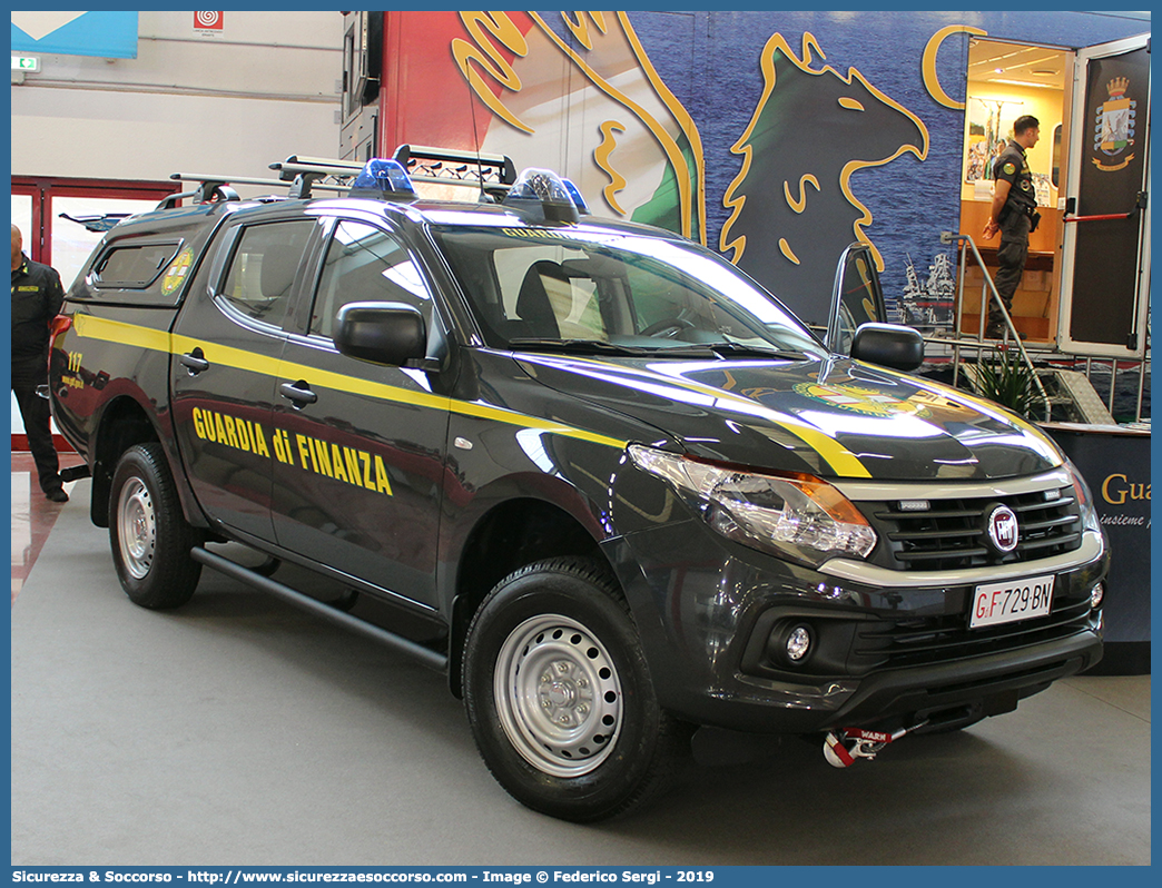 GdiF 729BN
Guardia di Finanza
S.A.G.F.
Fiat Fullback
Allestitore Nuova Carrozzeria Torinese S.r.l
Parole chiave: GdiF;G.D.F.;GDF;Guardia;di;Finanza;S.A.G.F.;SAGF;Soccorso;Alpino;Fiat;Fullback;NCT