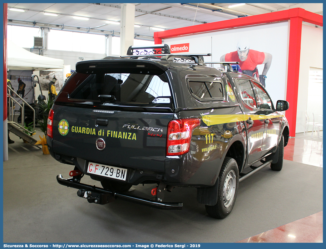 GdiF 729BN
Guardia di Finanza
S.A.G.F.
Fiat Fullback
Allestitore Nuova Carrozzeria Torinese S.r.l
Parole chiave: GdiF;G.D.F.;GDF;Guardia;di;Finanza;S.A.G.F.;SAGF;Soccorso;Alpino;Fiat;Fullback;NCT